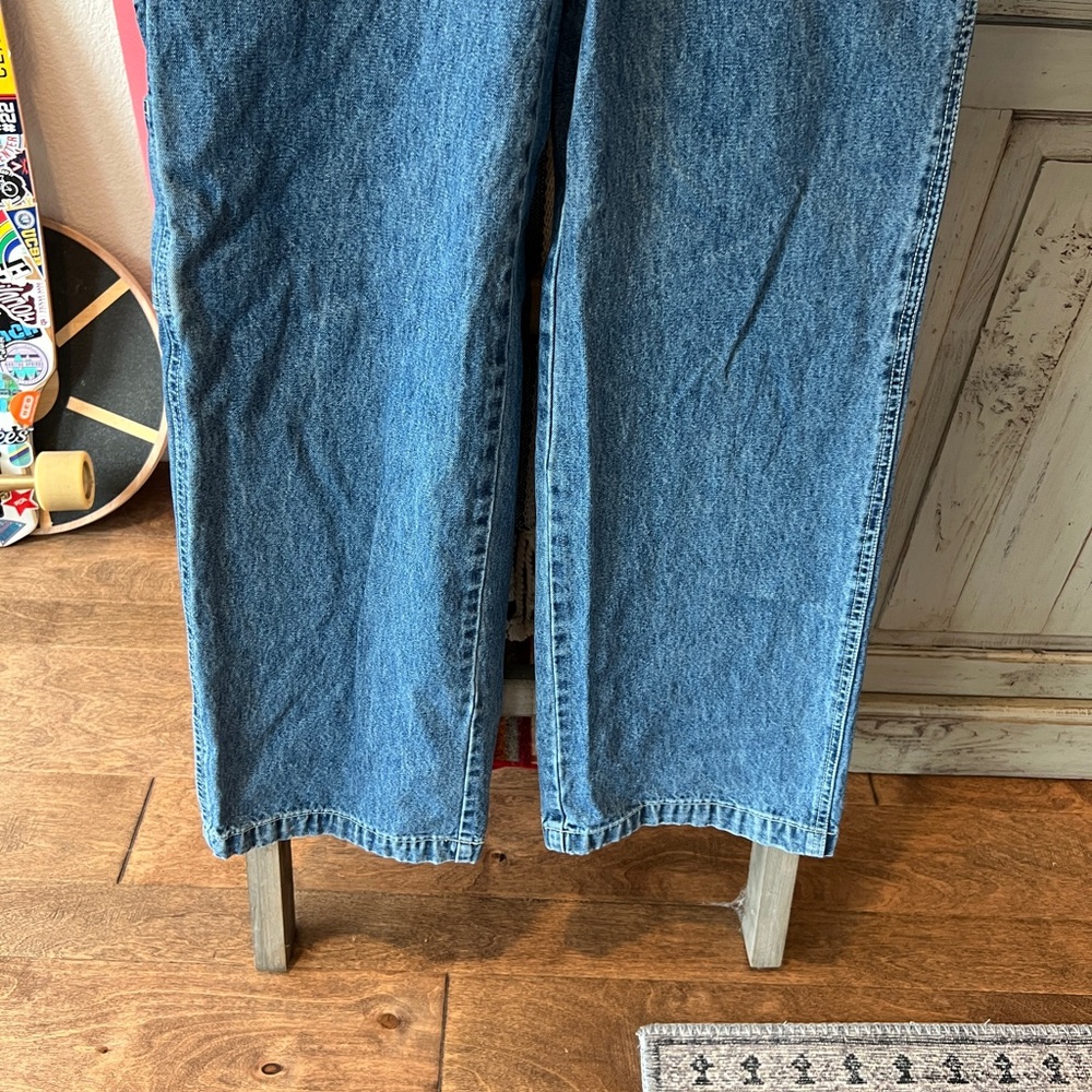 Vintage Calvin Klein CK jeans Y2K baggy overalls size small - Picture 3 of 15